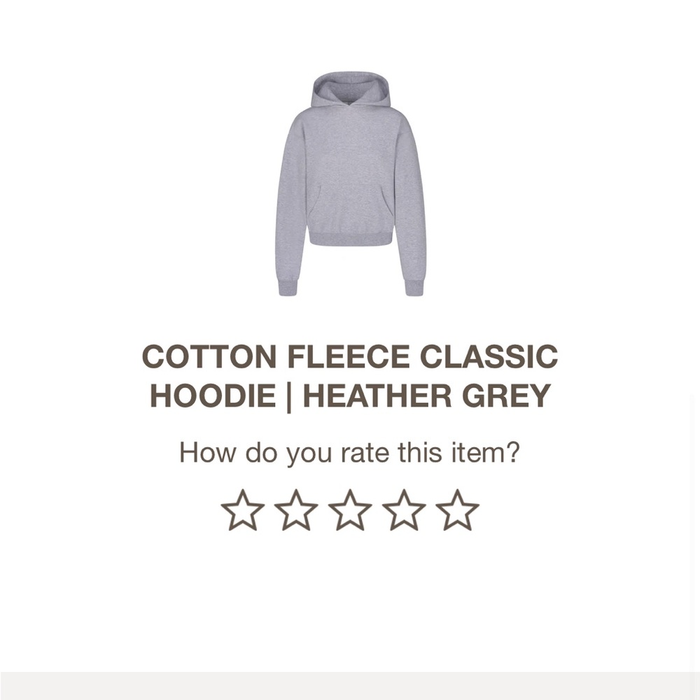 Skims cotton fleece classic hoodie